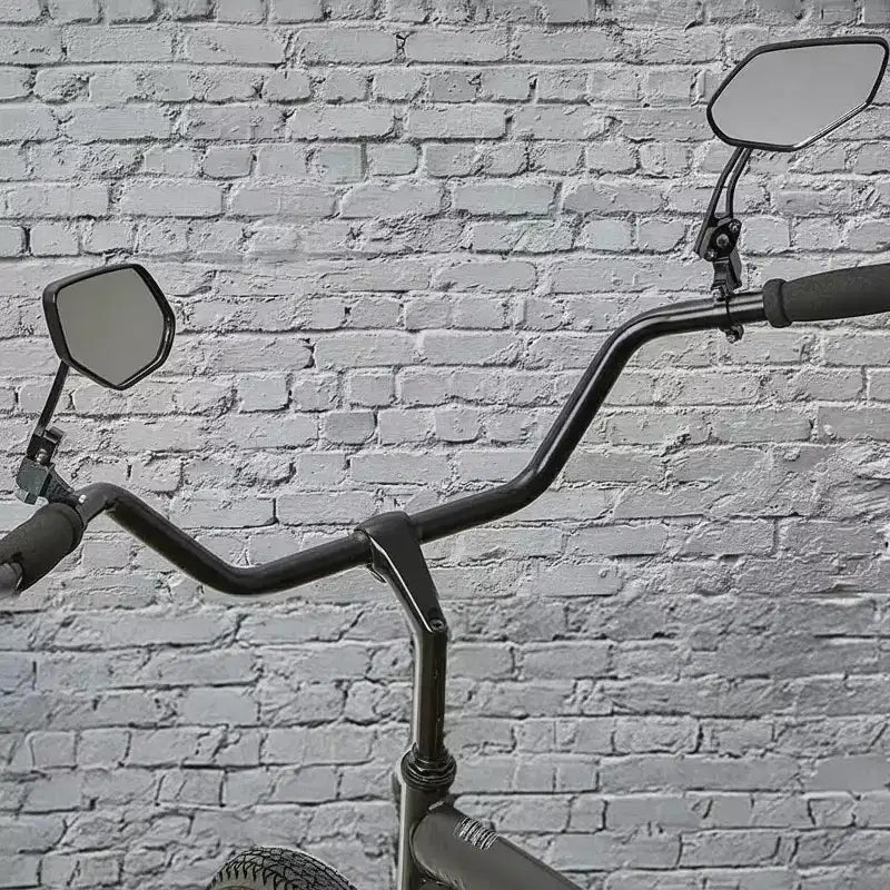 The Lakeside Collection Adjustable Bicycle Rearview Mirror Set Clear Wide View Easy Installation -