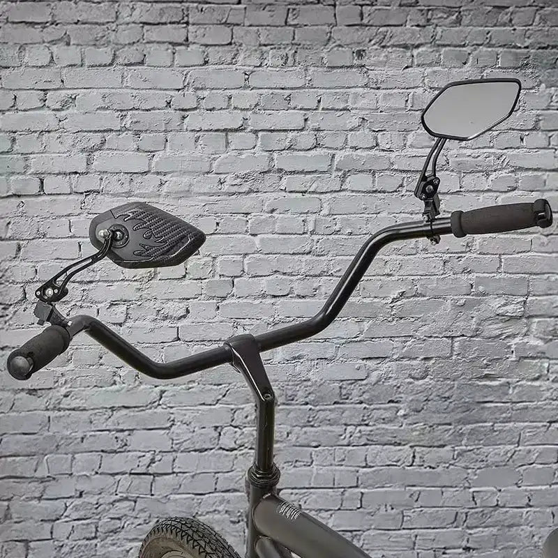 Adjustable Bicycle Rearview Mirror Set Clear Wide View Easy Installation
