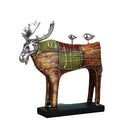 NotArt Elk & Two Birds Resin Sculpture - European Style Decor, Eco-Friendly Crafted Artwork, Ideal