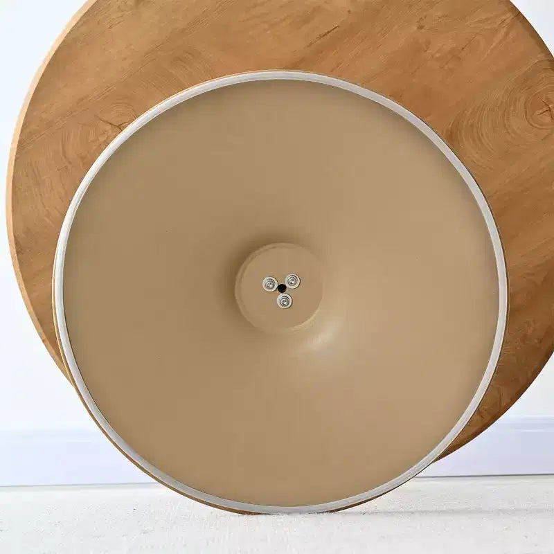 3-Piece Modern Dining Table, Round Pedestal Table and 2 Wood Chairs with Woven Backrest, for Small Dining Room