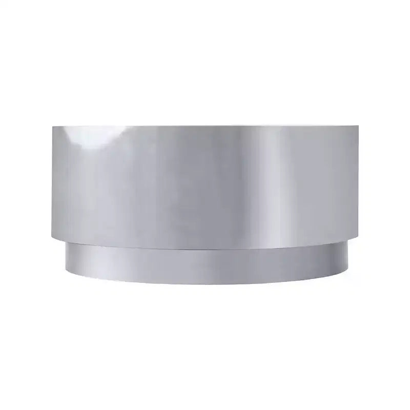 Stainless Steel Drum Coffee Table