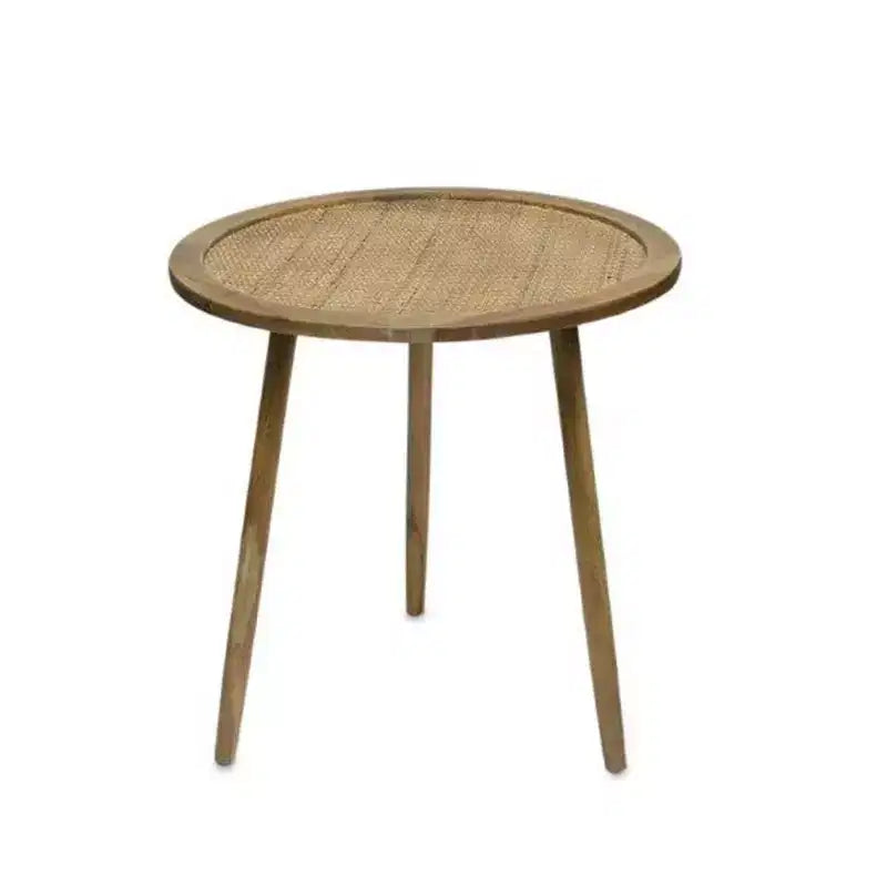 Three 24 Brown Round End Tables