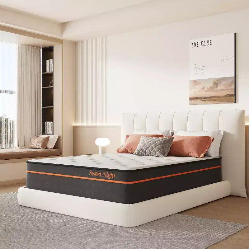 Sweetnight 10/1/14/16 inch Cooling Gel-Infused Memory Hybrid Mattress Medium Firm