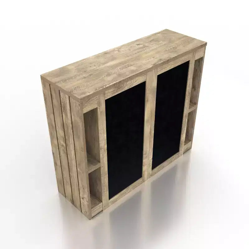 Table de bar de ferme 9 étagères chêne vieilli 47,2"