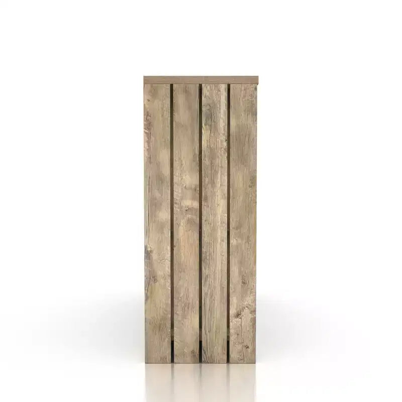 Table de bar de ferme 9 étagères chêne vieilli 47,2"