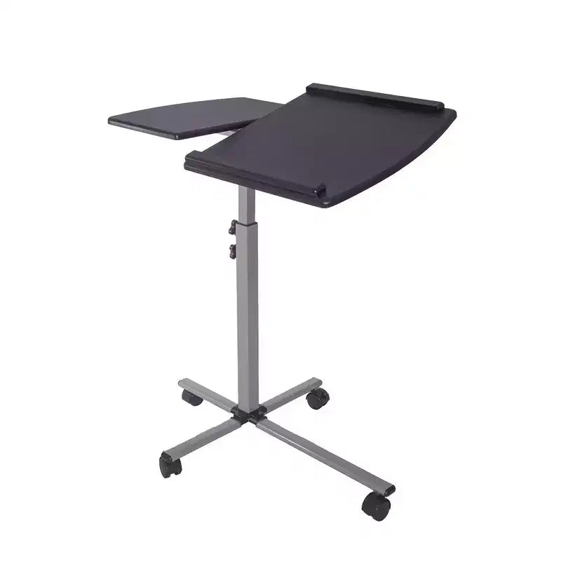 Mobile Laptop Cart Steel Graphite Black - Techni Mobili: Adjustable, Rolling Workstation with Locking Wheels
