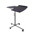 Mobile Laptop Cart Steel Graphite Black - Techni Mobili: Adjustable, Rolling Workstation with Locking Wheels