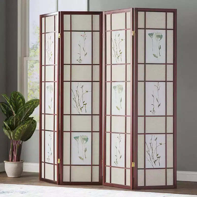 4 Panel Shoji Screen Cherry
