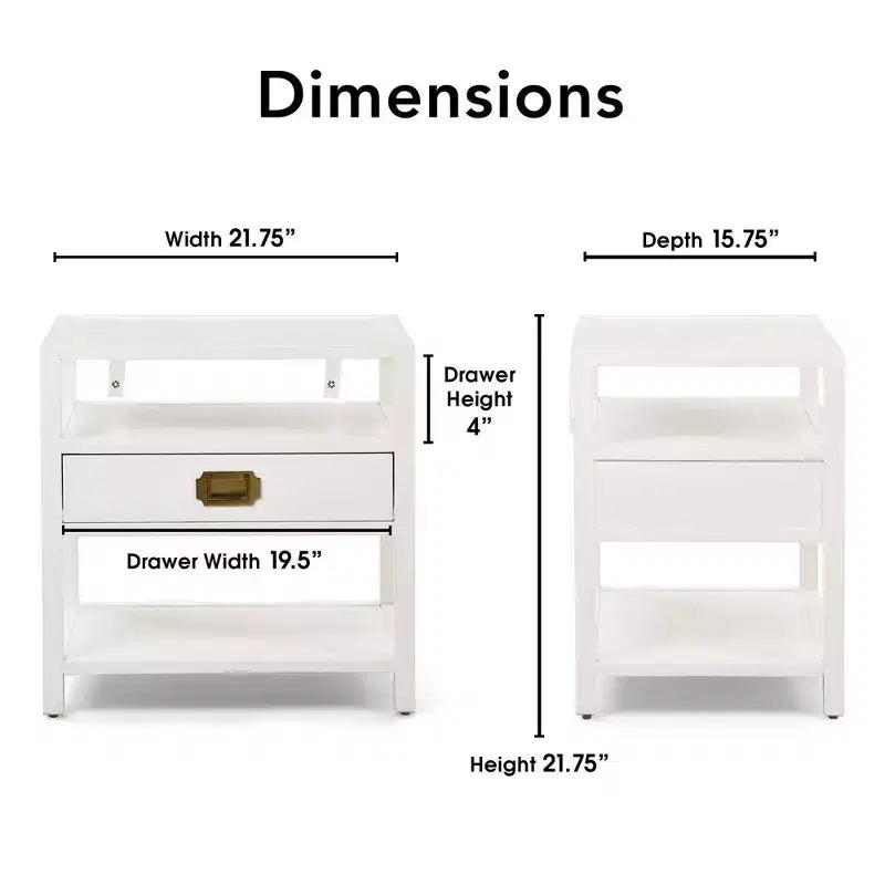 Side Table White