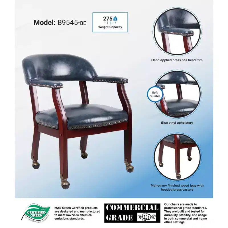 Captain's Chair with Casters