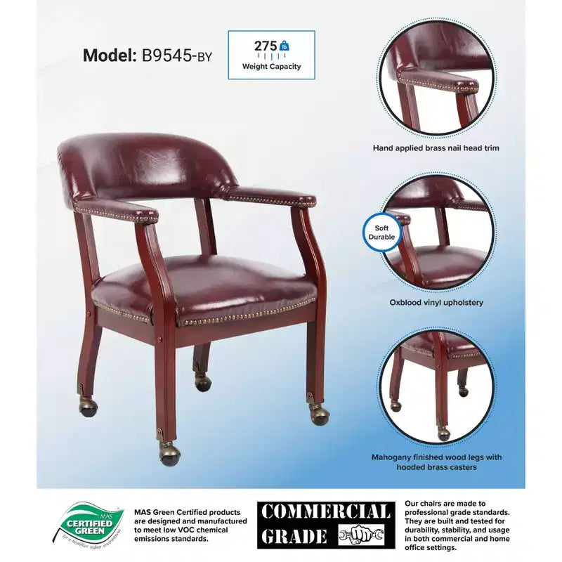 Chaise de capitaine à roulettes