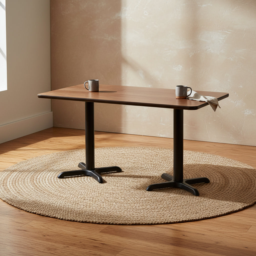 Flash Furniture 30'' x 60'' Rectangular Laminate Table Top with 22'' x 22'' Table Height Bases