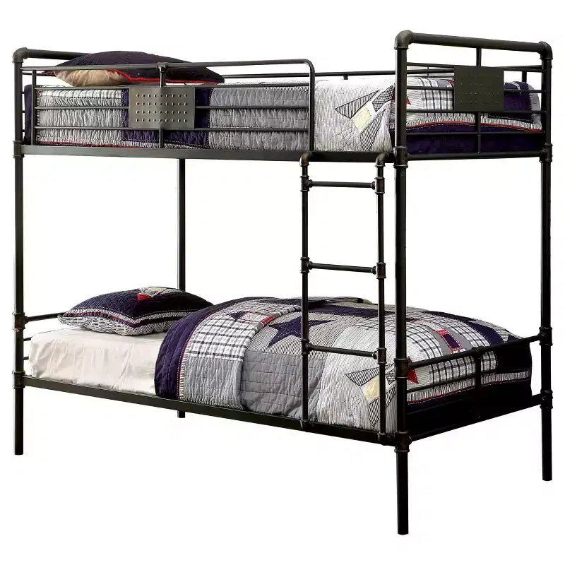Derrick Kids' Bunk Bed Antique Black - ioHOMES