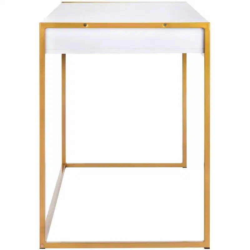 1 Drawer Desk - DSK2209 - White/Gold