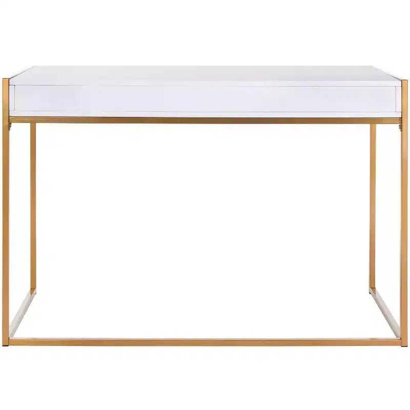 1 Drawer Desk - DSK2209 - White/Gold