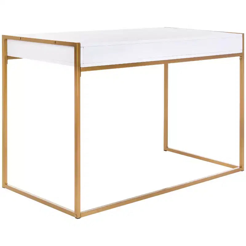 1 Drawer Desk - DSK2209 - White/Gold