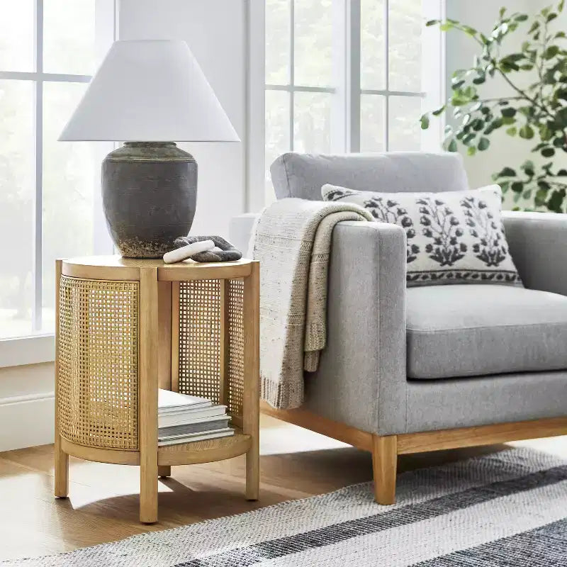 Woven Accent Table