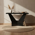 Manke Tempered Glass Top Insert Sofa Table - miBasics