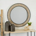 Metal Beading Wall Mirror - Olivia & May