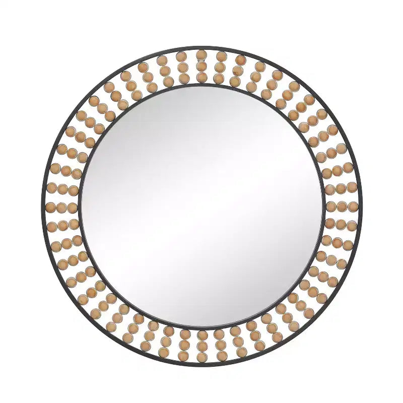 Metal Beading Wall Mirror