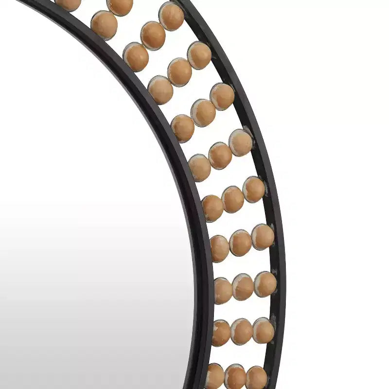 Metal Beading Wall Mirror