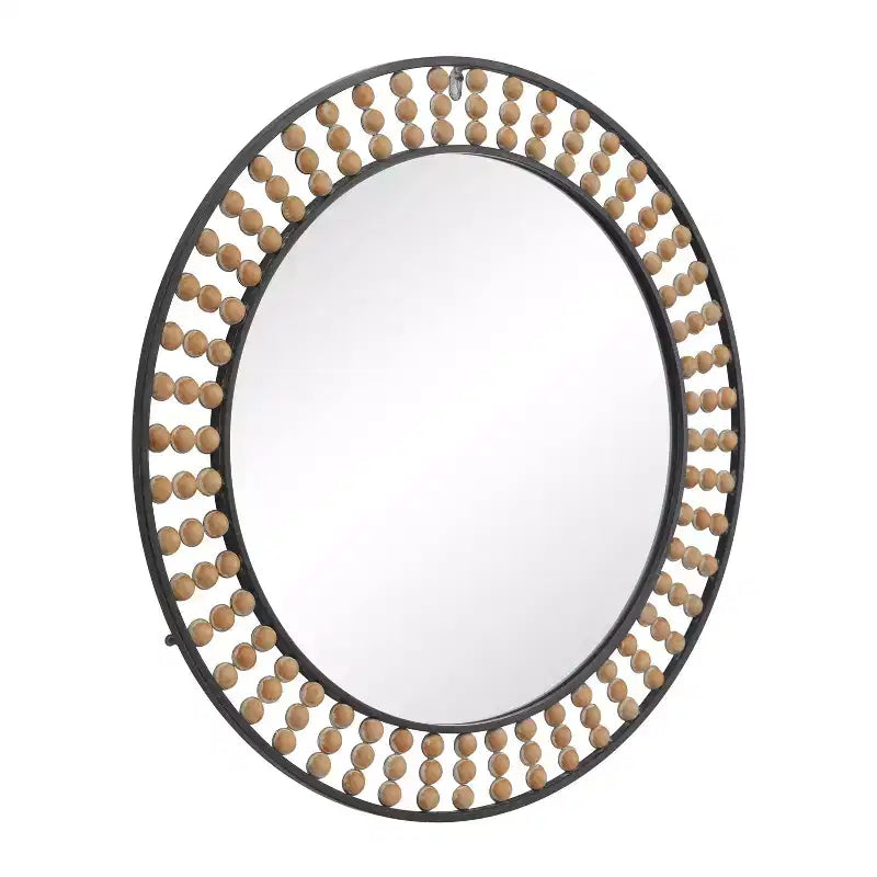 Metal Beading Wall Mirror