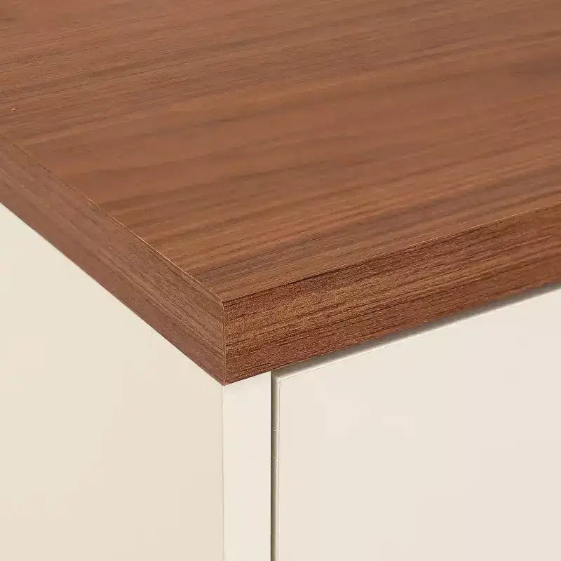 Indoor Mid-Century Modern 2-Door Accent Buffet Cabinet with Shelves