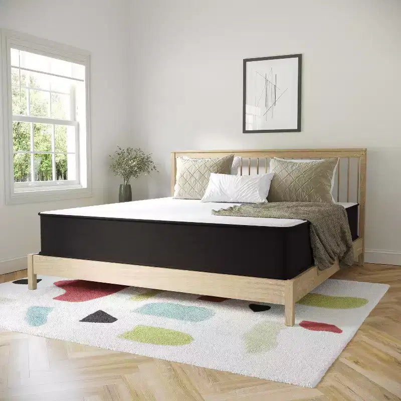 Flash Furniture Dream 12 Inch Hybrid Mattress, High Density Foam and Pocket Spring Mattress in a Box, CertiPur-US Certified Foam