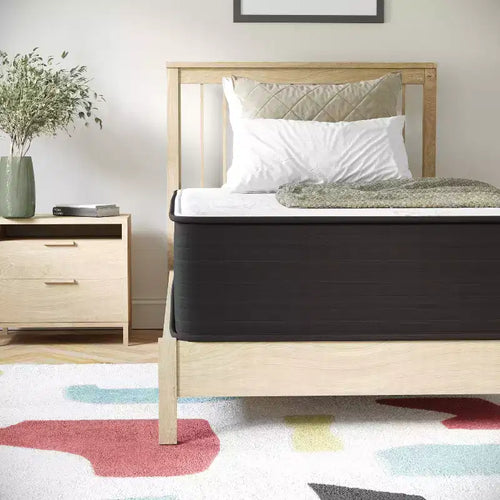 12 Inch Hybrid Mattress, High Density Foam and Pocket Spring Mattress in a Box, CertiPur-US Certified Foam