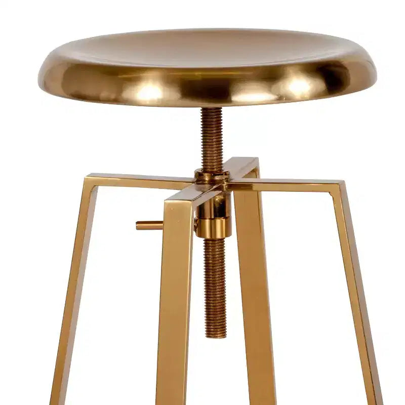 Industrial Style Barstool with Swivel Lift Adjustable Height Seat